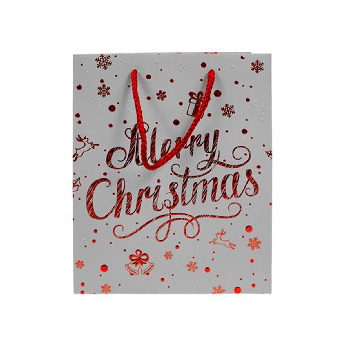 Saco de oferta merry christmas 27x33cm