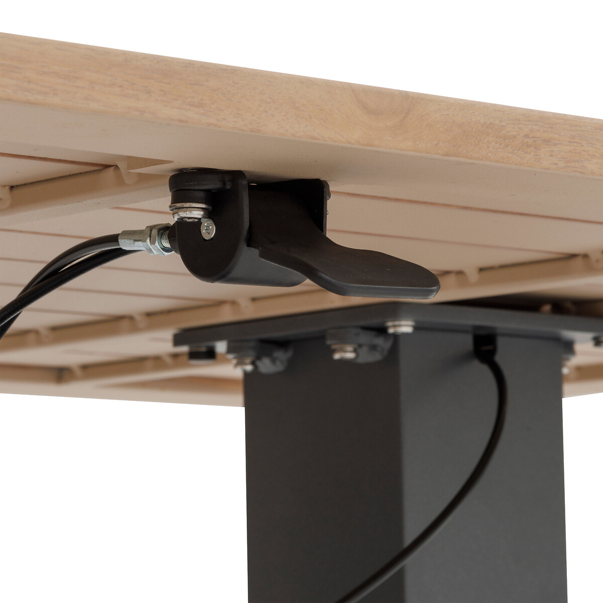 Mesa de centro SALIMIA elev&aacute;vel em alum&iacute;nio