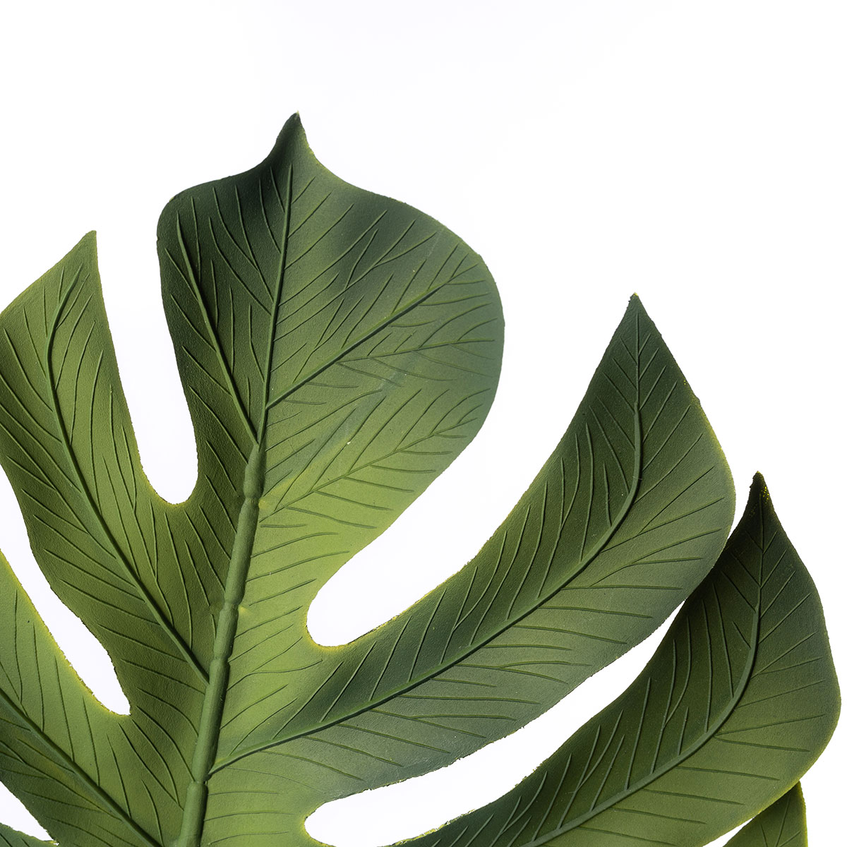 Haste de folha de adão verde artificial 85cm