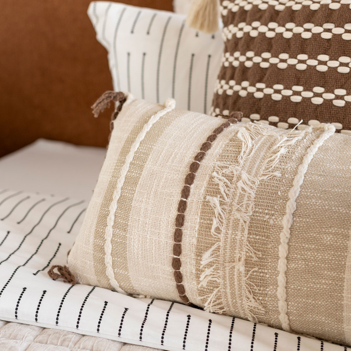 Almofada EARTHY com tassels 30x50cm