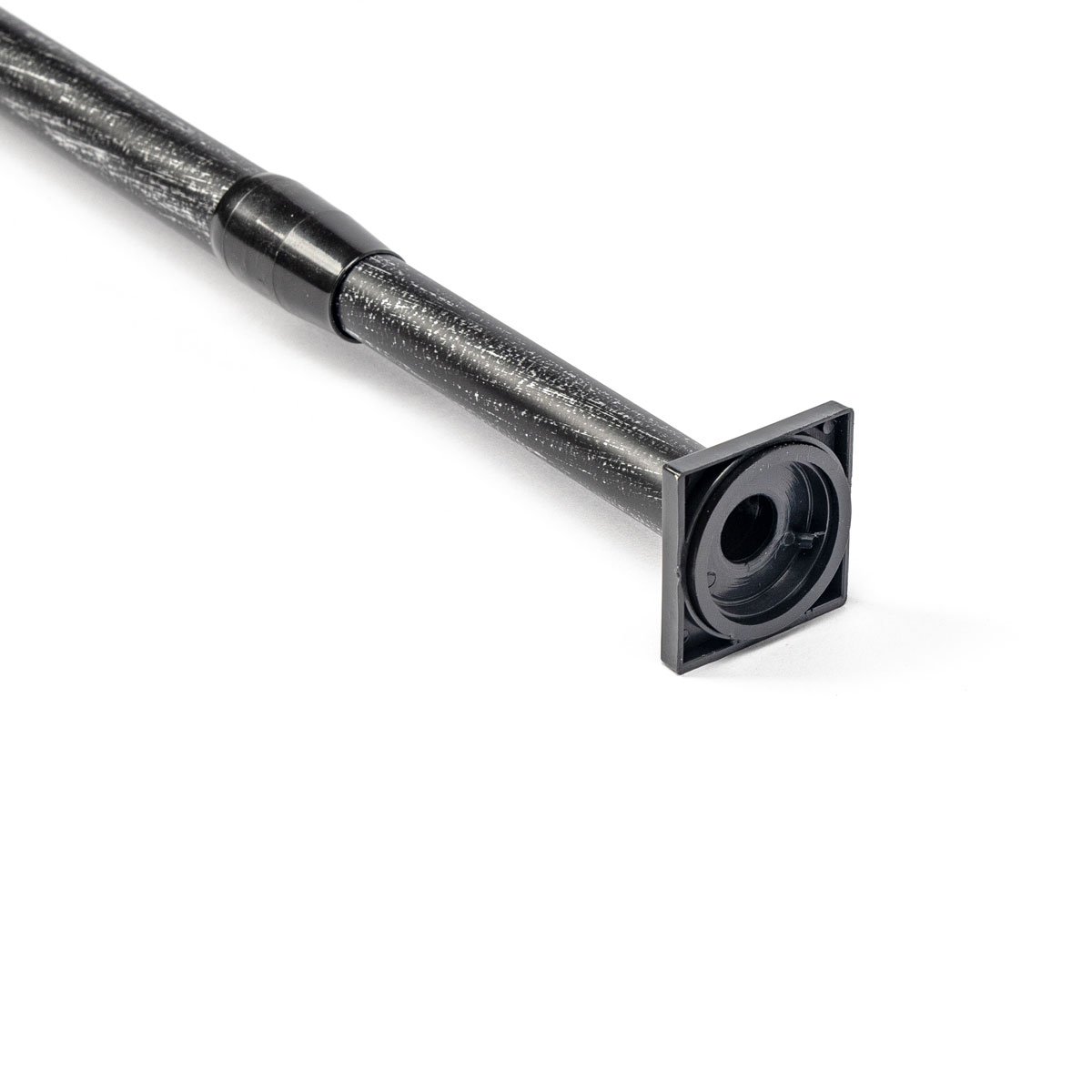 Varão entre paredes extensível preto e prateado 135-250cm