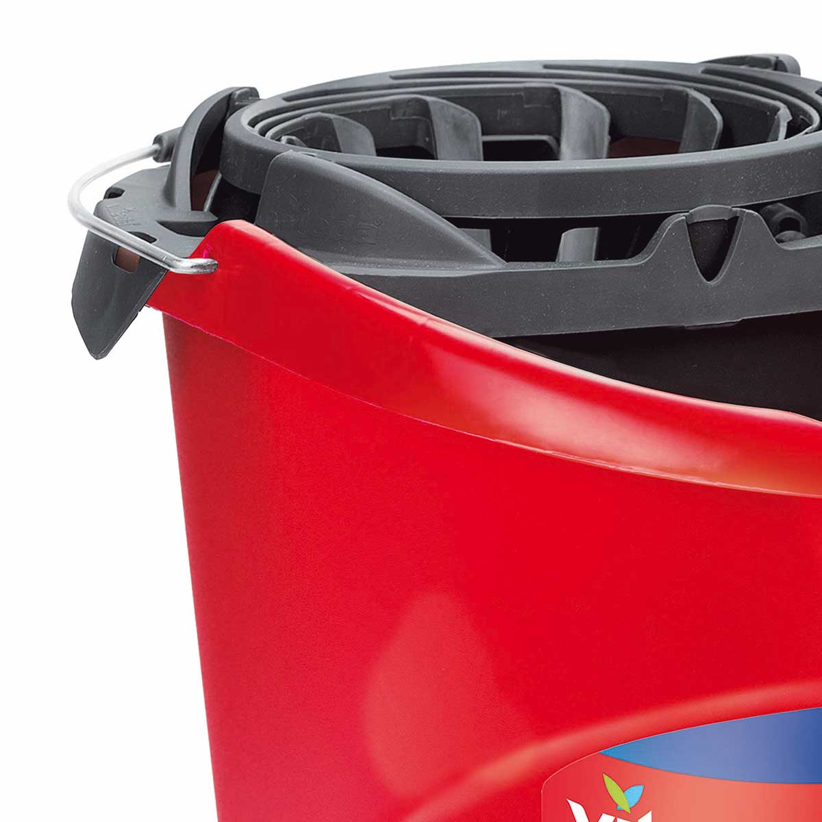 Balde com espremedor vermelho 10l VILEDA