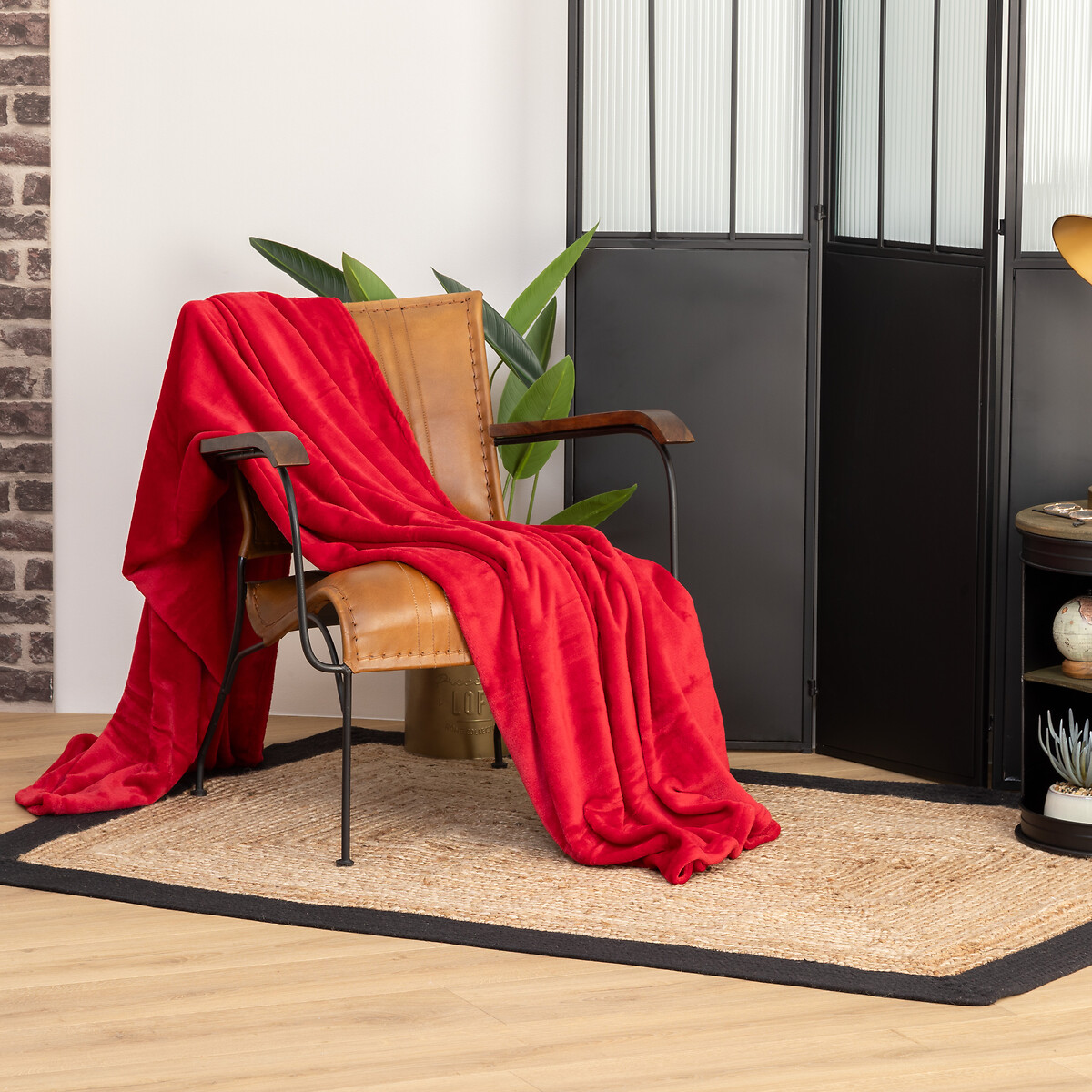 Manta CORALINA vermelha 180x230cm