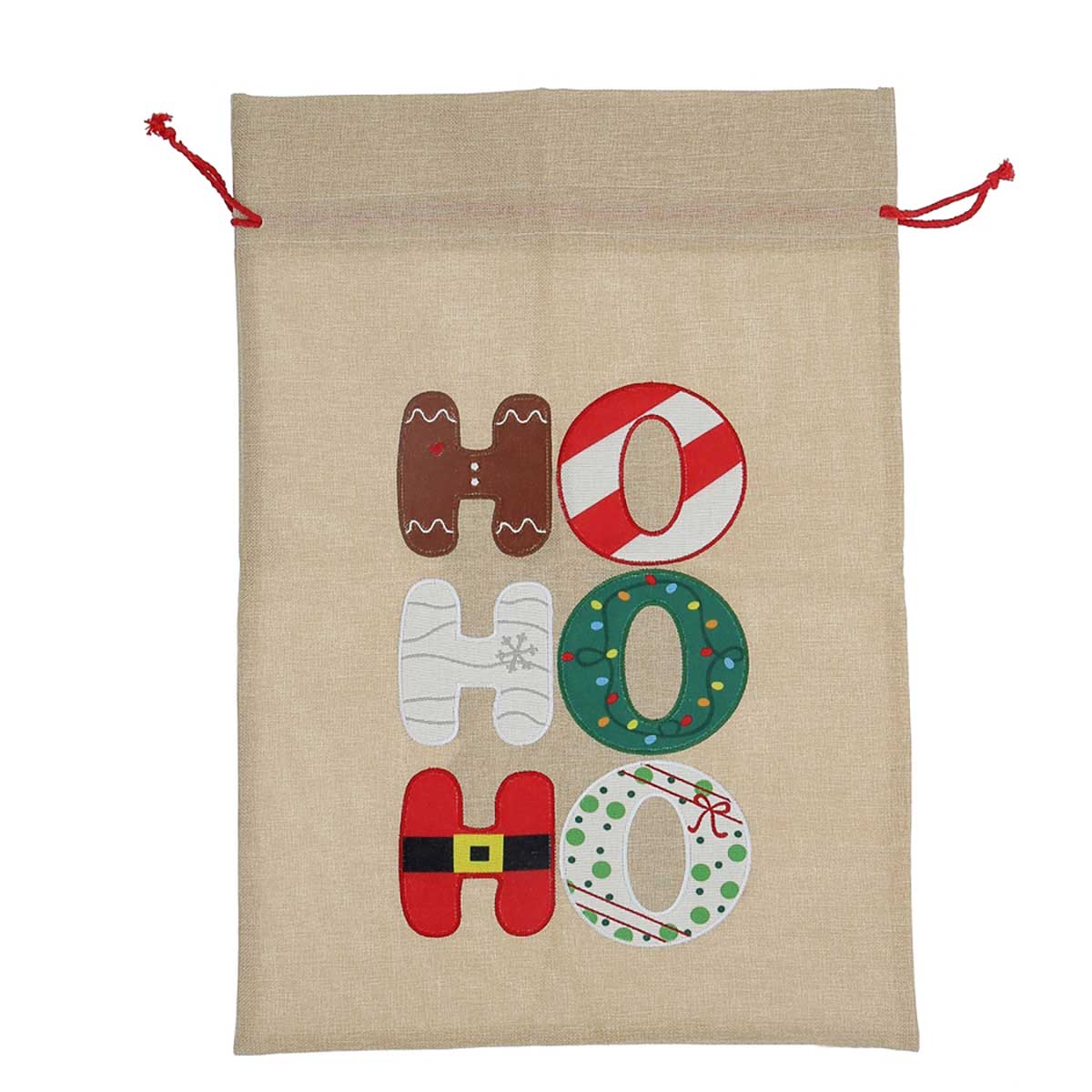 Saco HOHOHO em juta