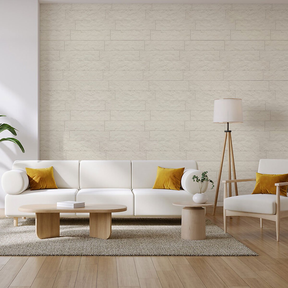 Conjunto de 2 stickers decorativos CARY  bege 30x38cm