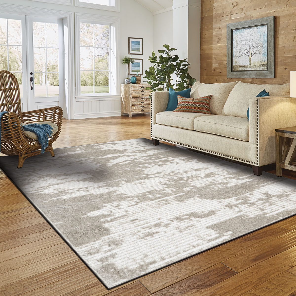 Tapete ARIUS cinza 80x150cm