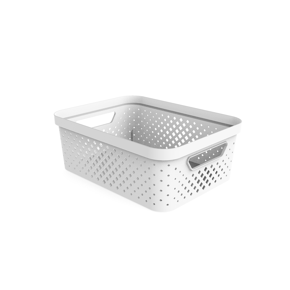 Cesto de arrumação PIXEL branco 11l,  Cesto de arrumação PIXEL branco 11l