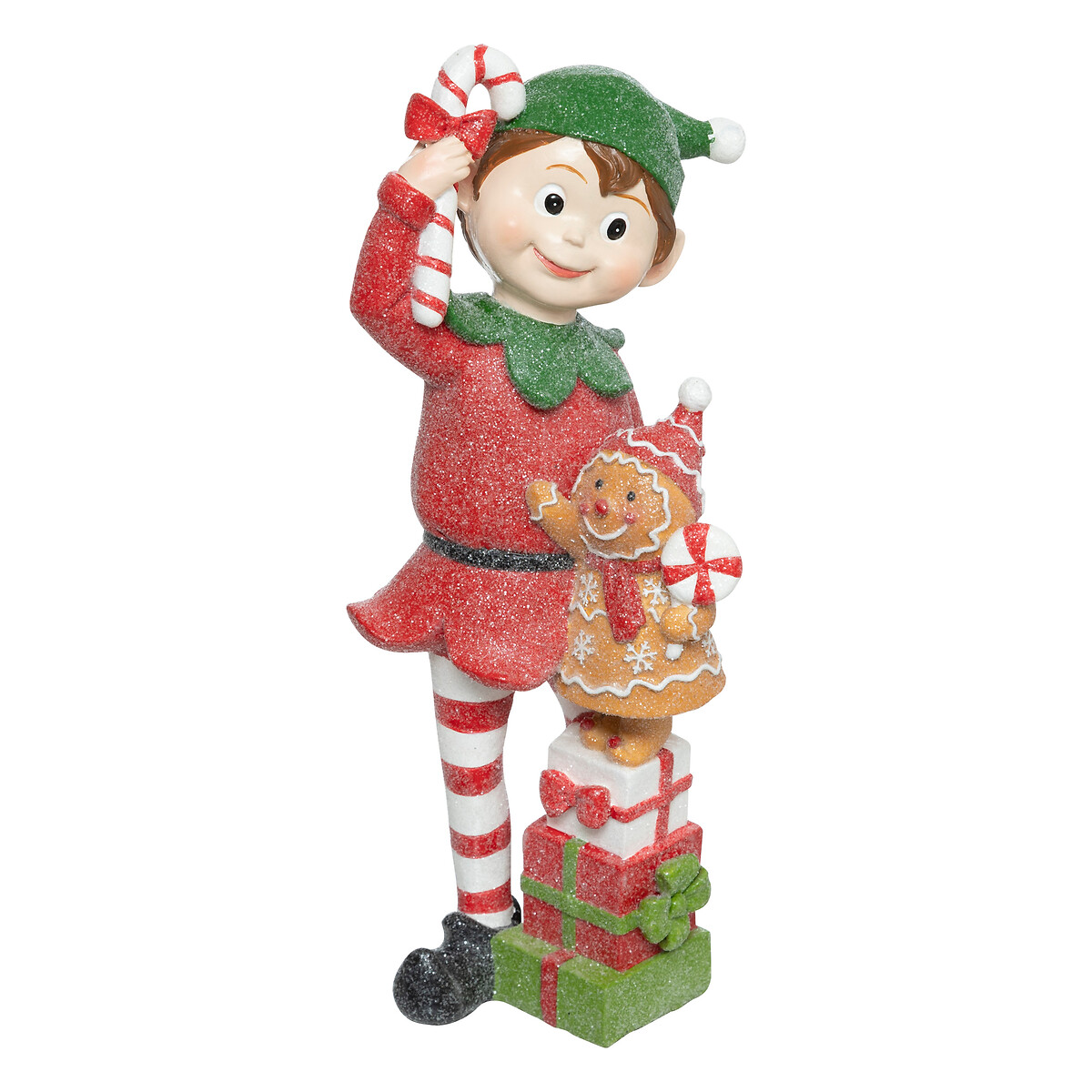Figura de duende com bolacha de gengibre 24cm