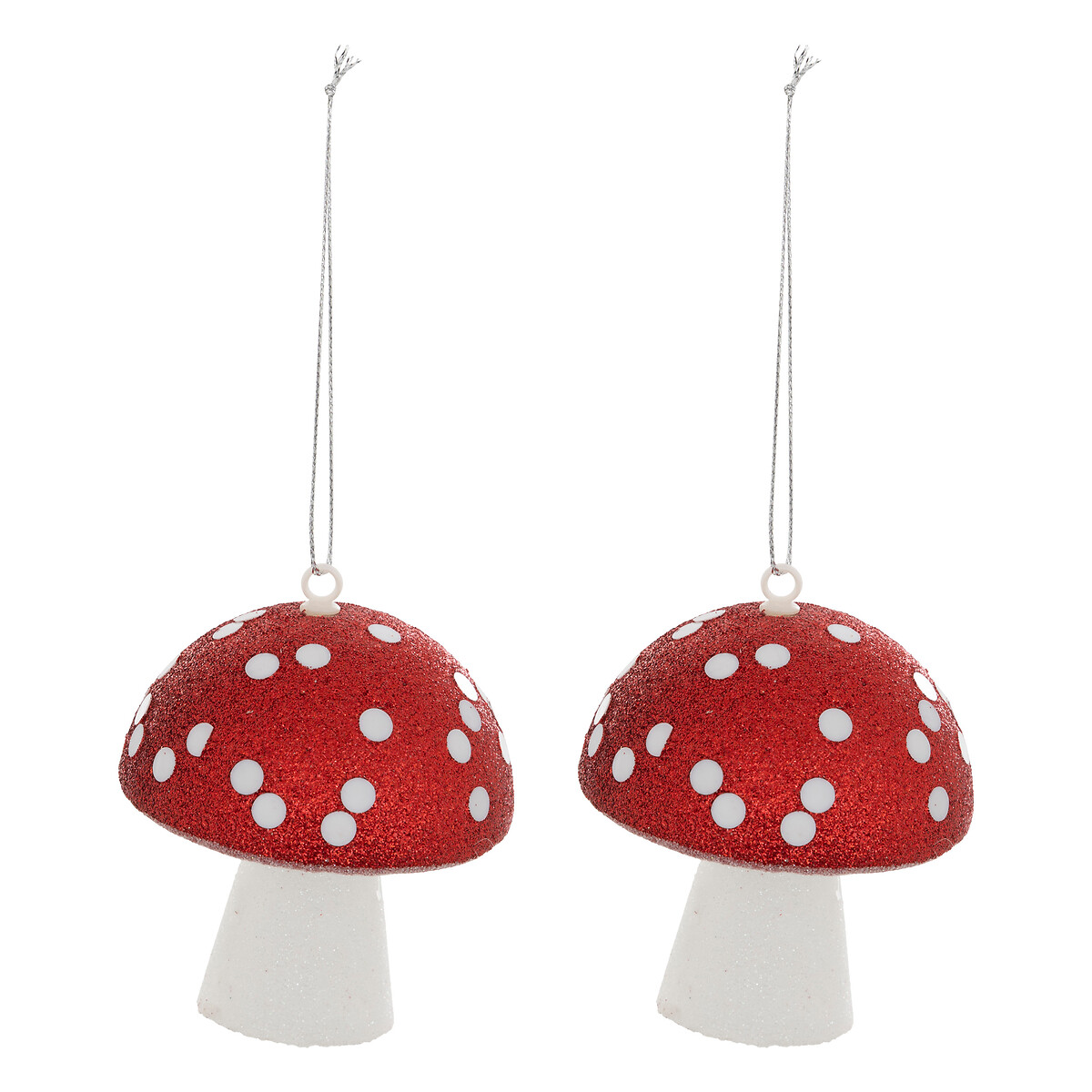 Conjunto de 2 pendurantes cogumelo 9cm