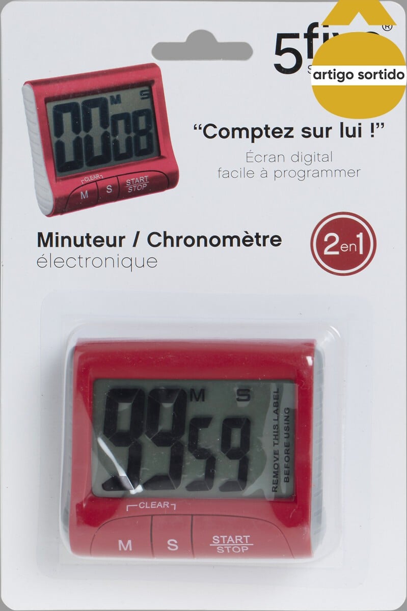 Temporizador de cozinha eletrónico