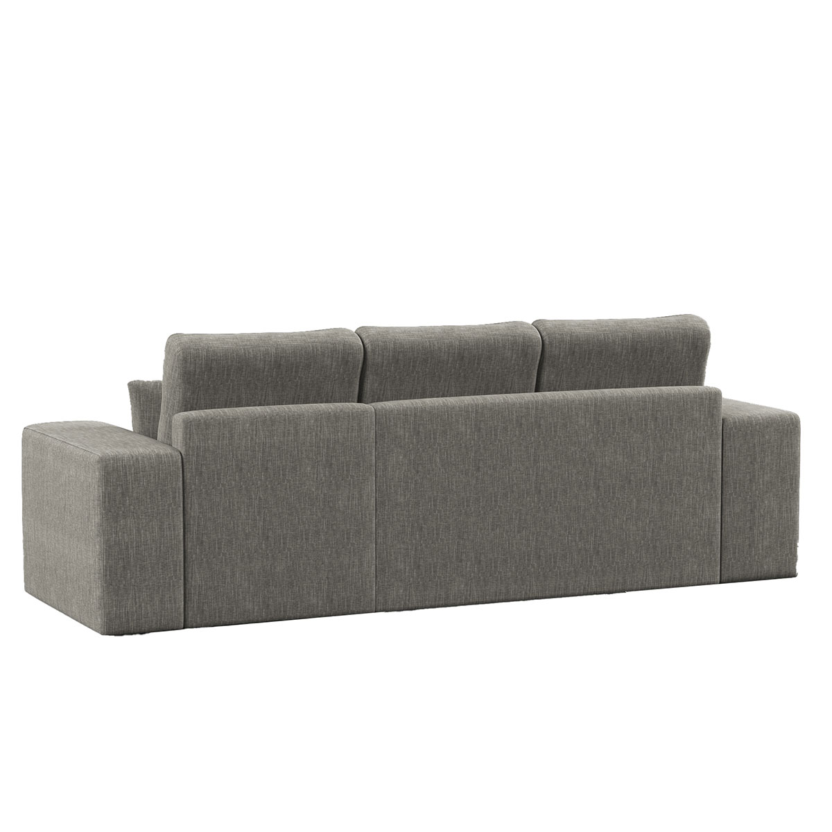 Sof&aacute; cama com chaise longue revers&iacute;vel TRENTO cinza