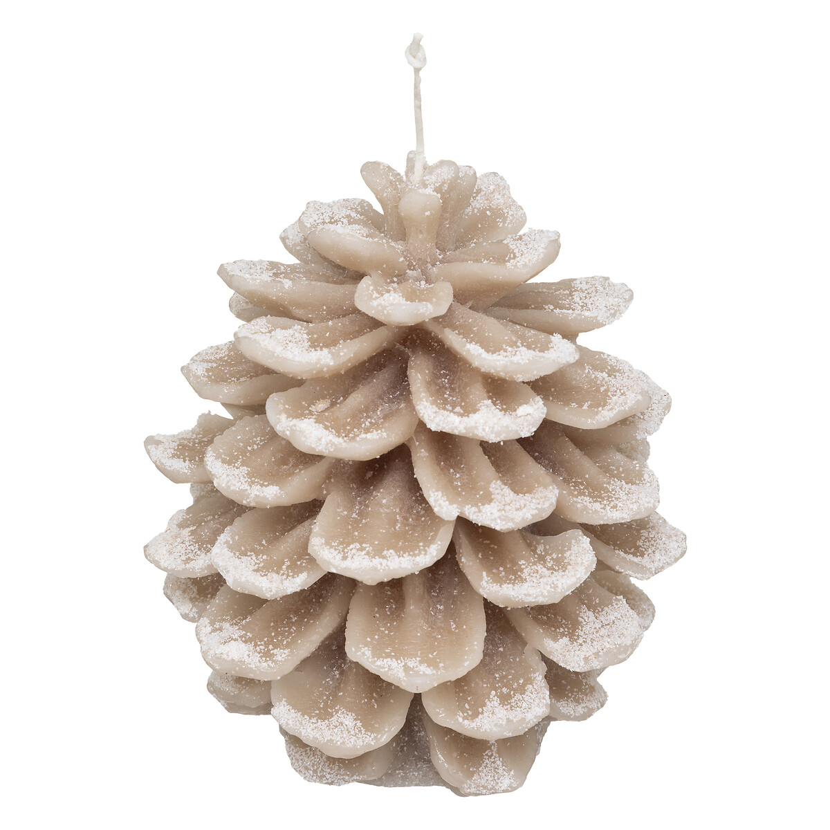 Vela decorativa em forma de pinha