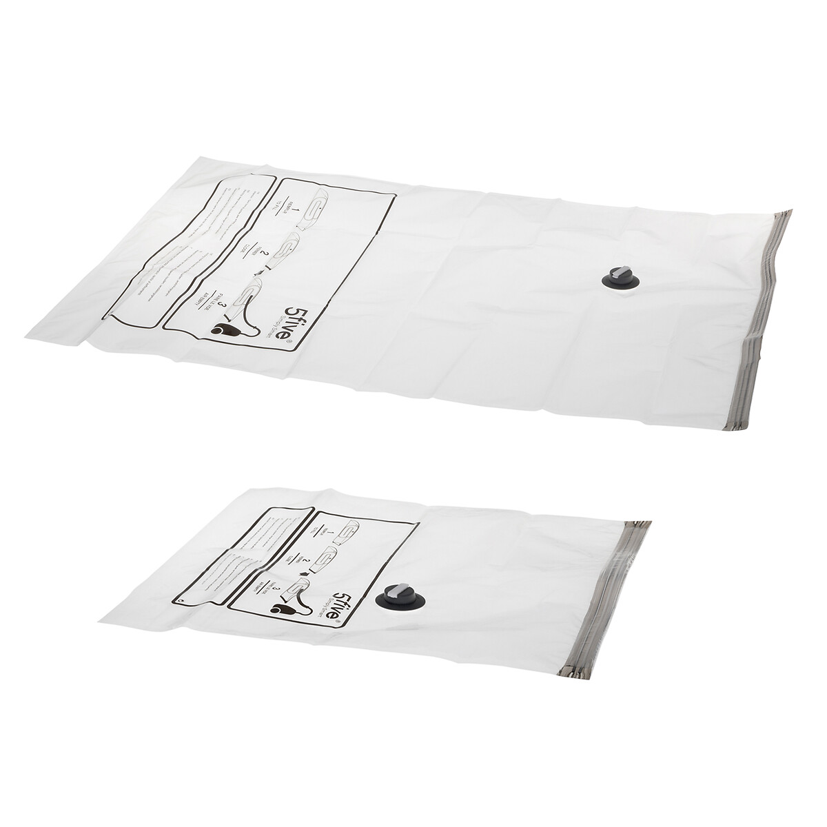 Conjunto de 2 sacos para arruma&ccedil;&atilde;o em v&aacute;cuo