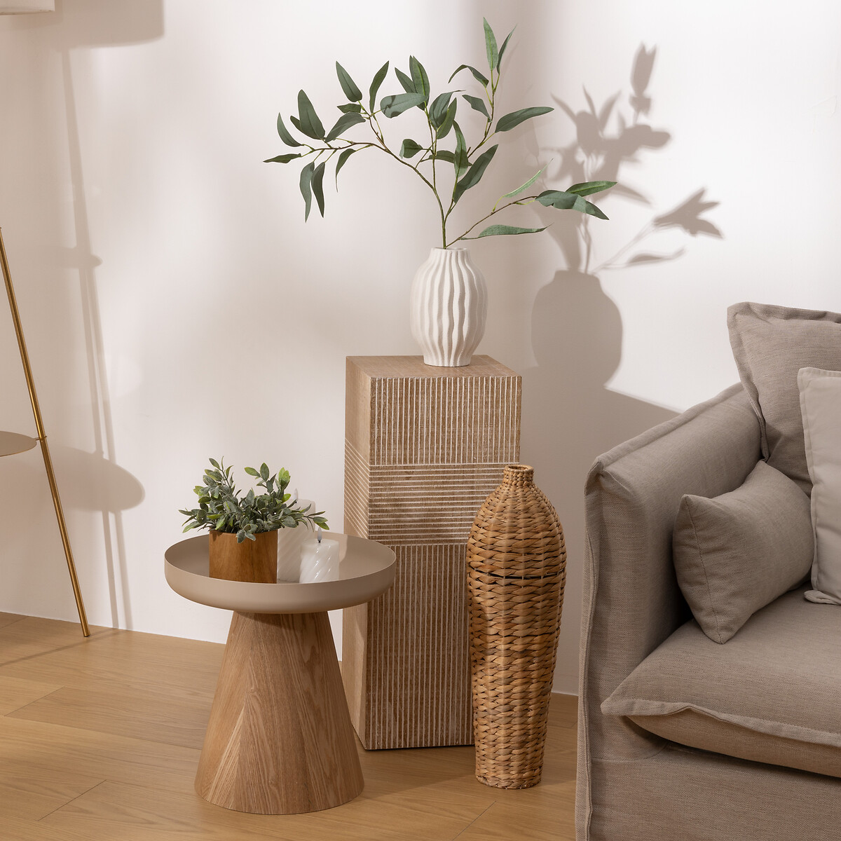 Mesa de apoio HERCYNA bege