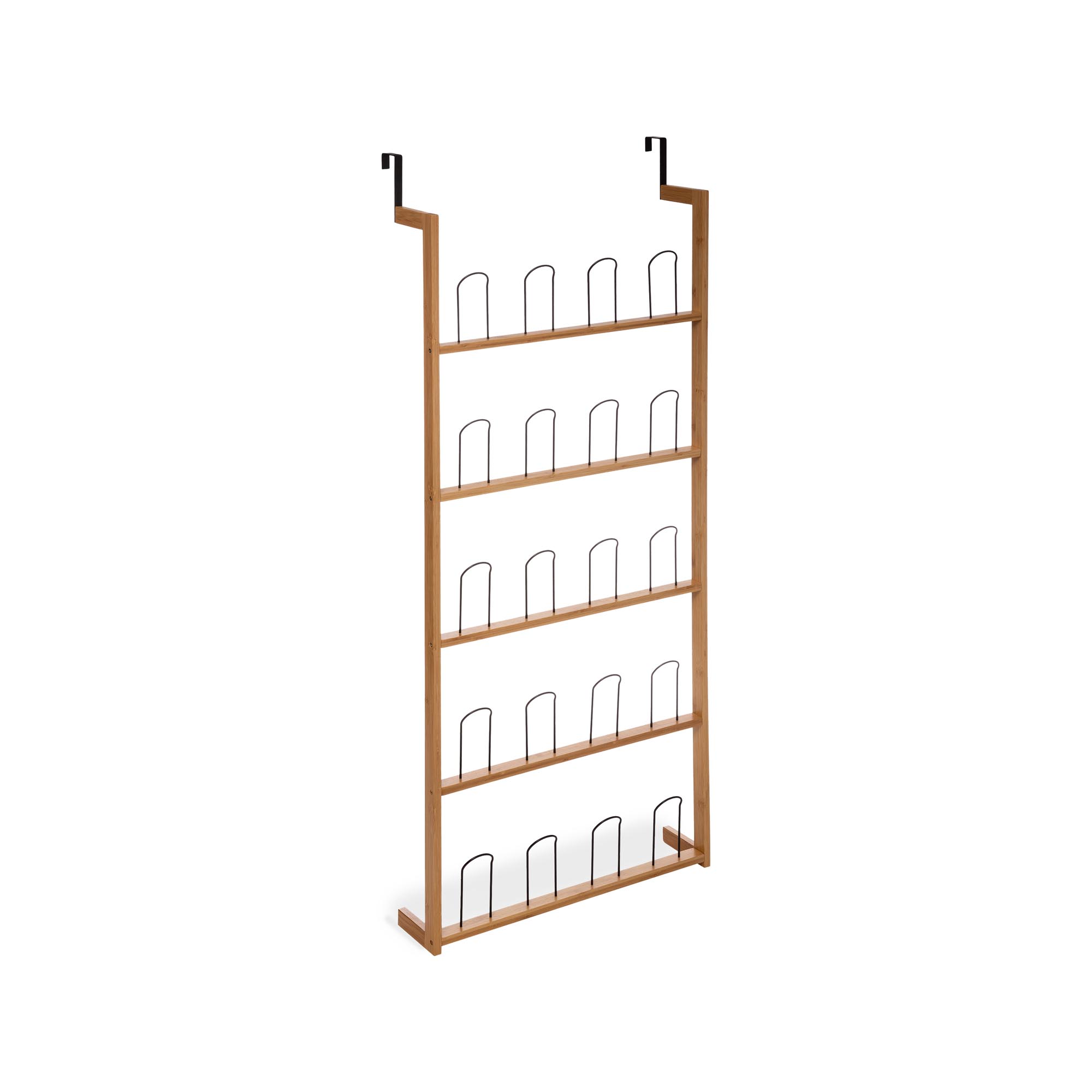 Sapateira para porta em bambu e metal