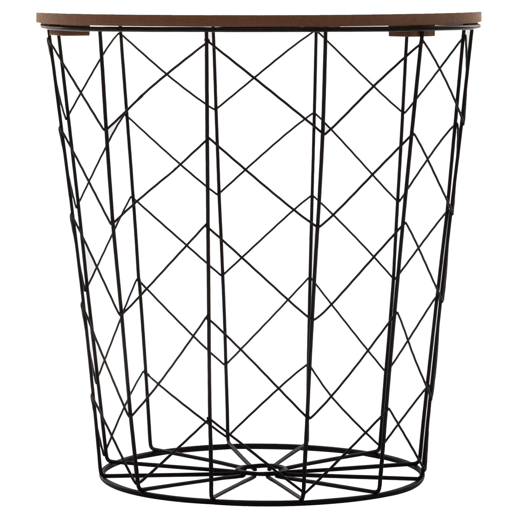 Mesa De Apoio Preta Kumi 36.50X38Cm