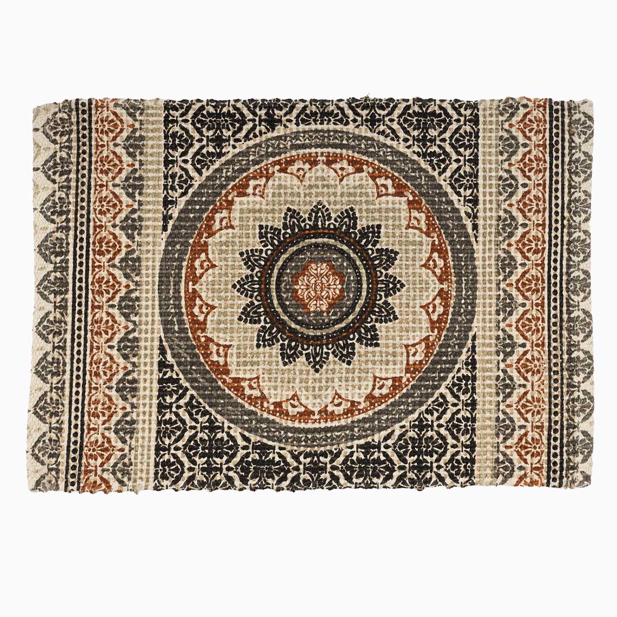 Individual De Mesa Caia Em Juta E Algod&atilde;o 33x49cm