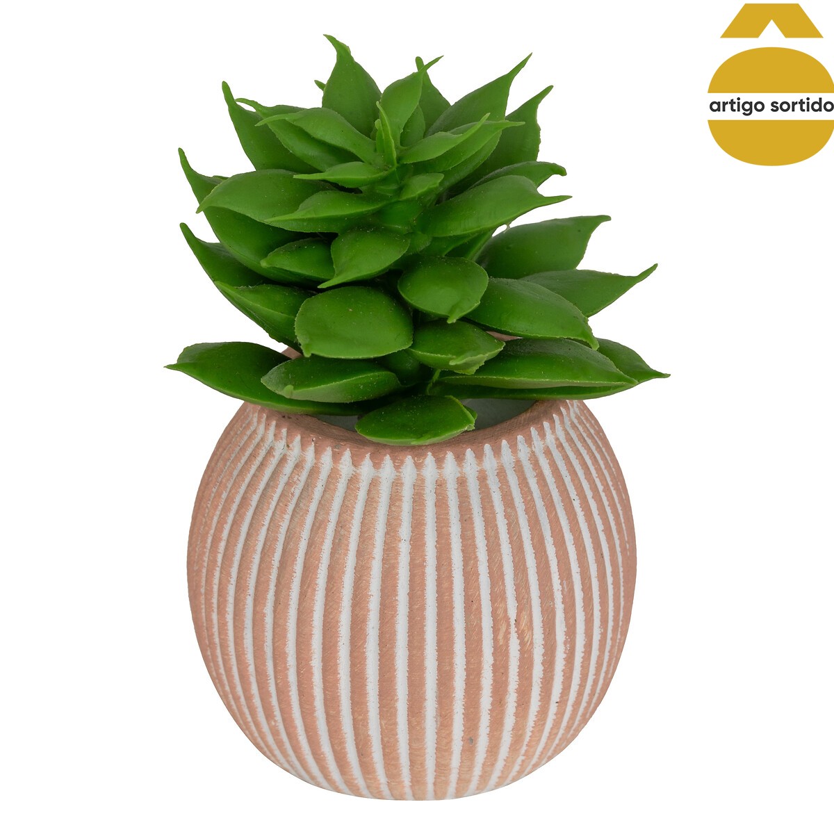 Vasinho com planta suculenta artificial 7cm