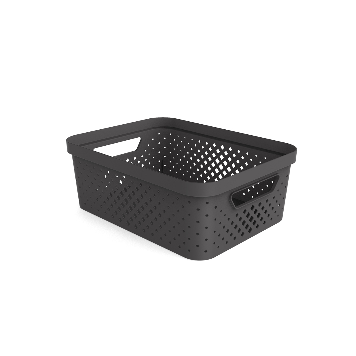 Cesto de arruma&ccedil;&atilde;o PIXEL cinza 11l