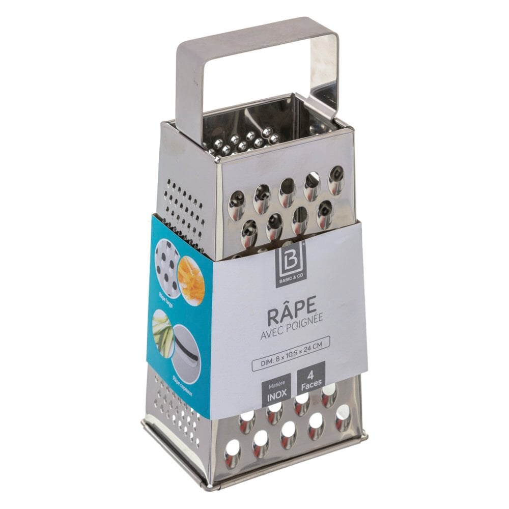 Raspador em inox com 4 faces