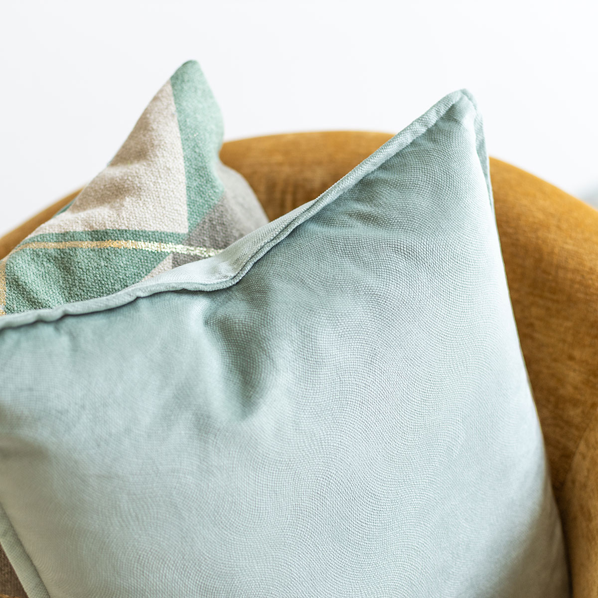 Almofada LILOU verde celadon 45x45cm