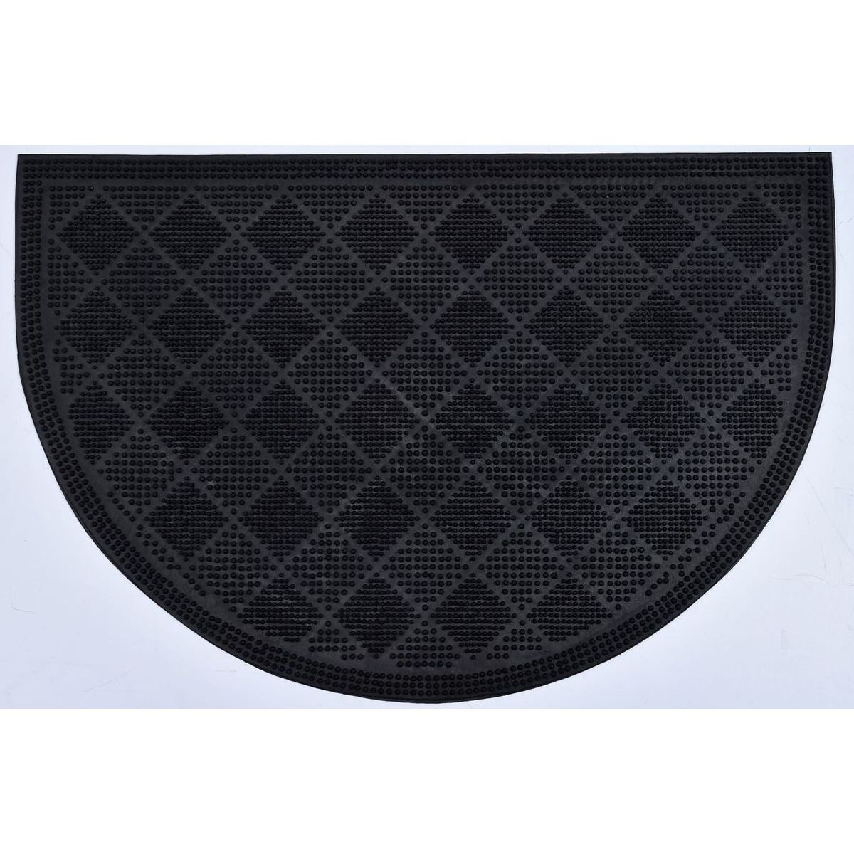 Tapete de entrada meia lua preto