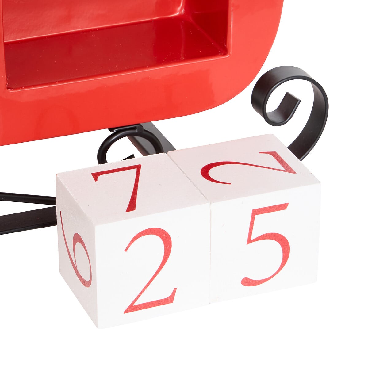 Tren&oacute; do pai natal com calend&aacute;rio do advento 29x12x21cm