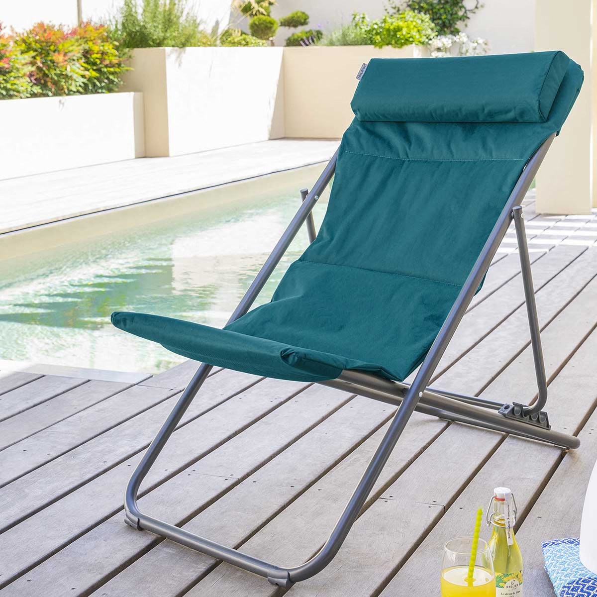 Cadeira RELAX JUBBA azul canard e graphite