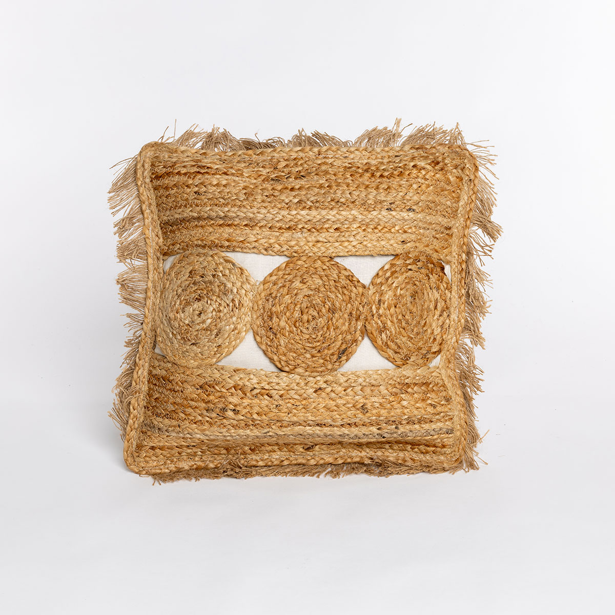 Almofada DIMELO bege em algodão 45x45cm