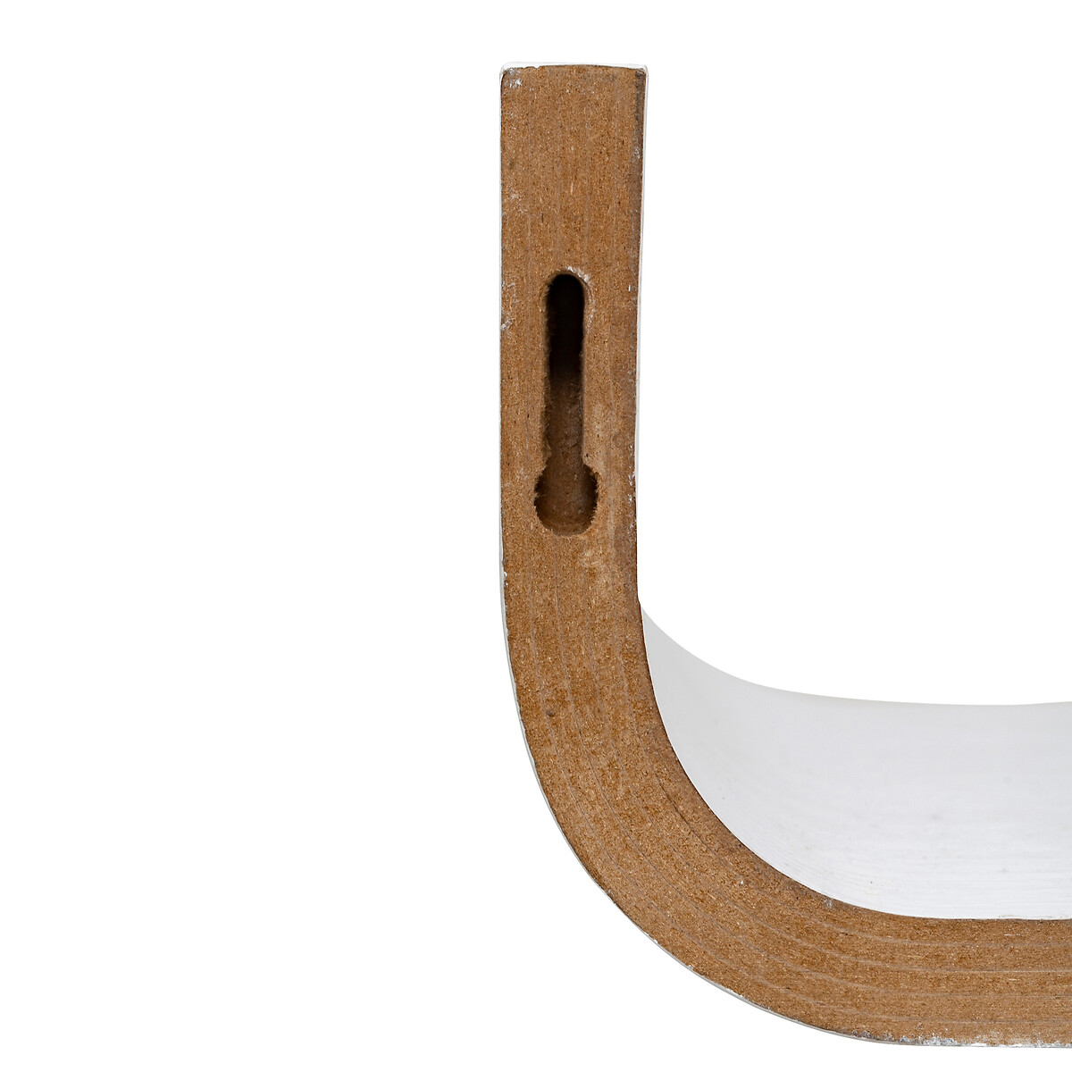 Prateleira curva para parede FIXY branco