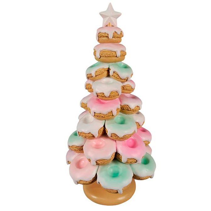 &Aacute;rvore decorativa donut 42x21,5x22cm