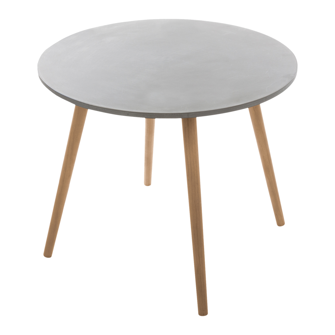 Conjunto De 3 Mesas De Apoio Cinza Mileo