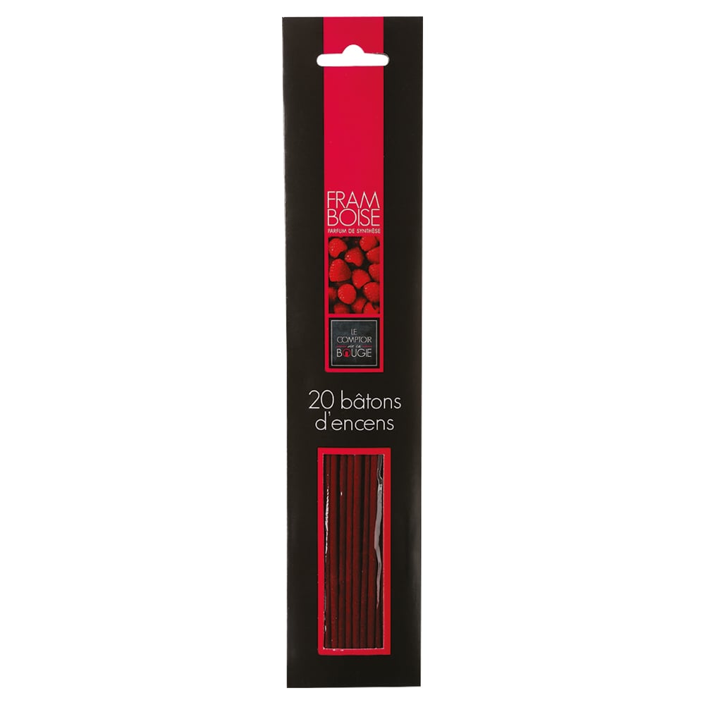 Conjunto de 20 paus de incenso framboesa GOURMET