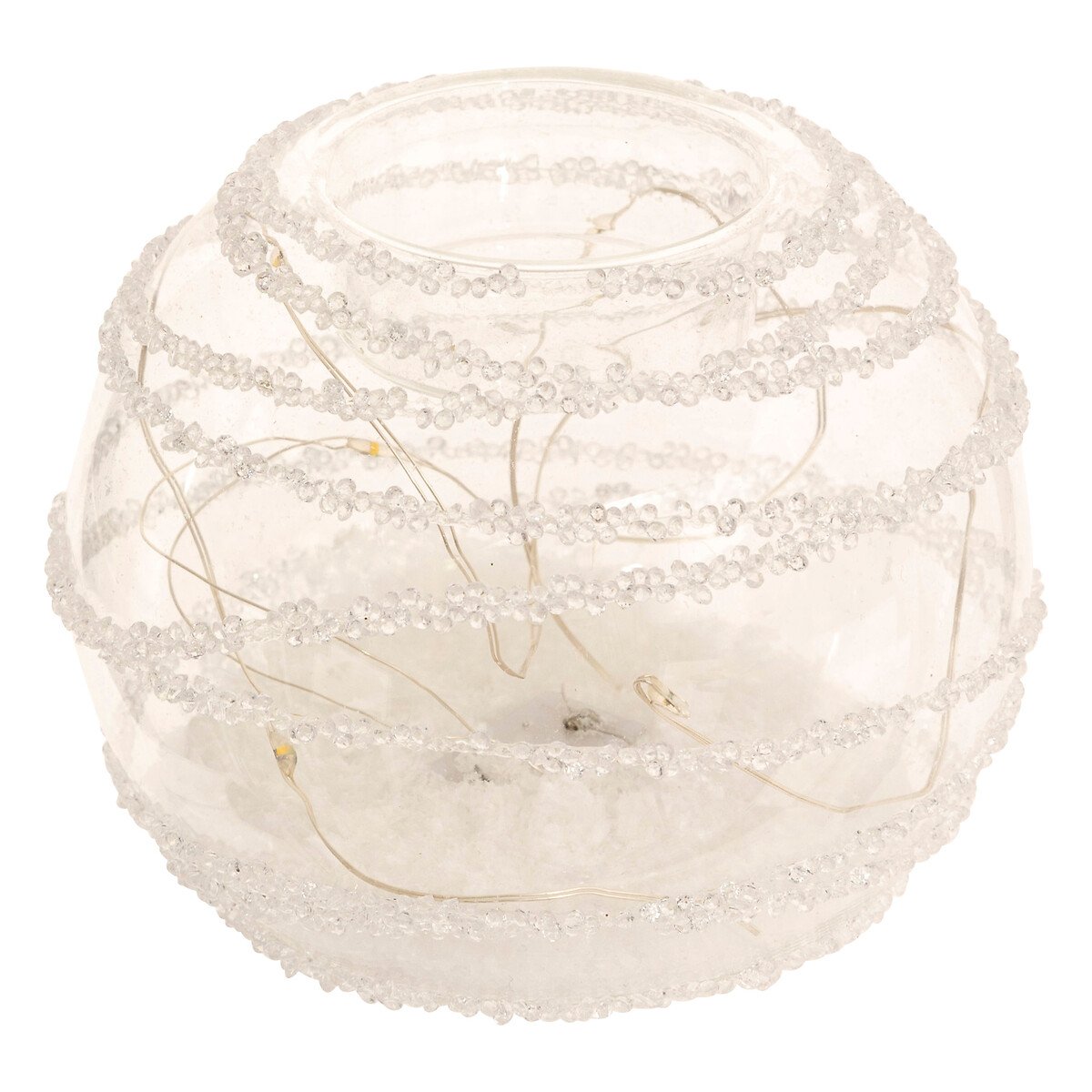 Casti&ccedil;al transparente com LED 8,5x10cm