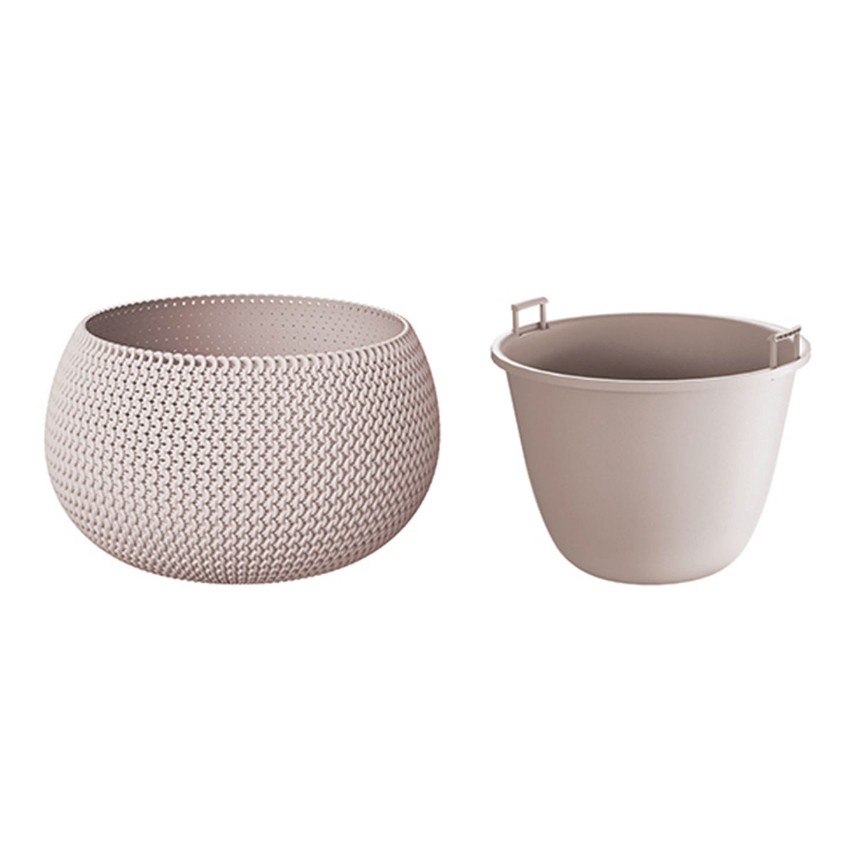 Floreira SPLOFY bowl taupe 29cm