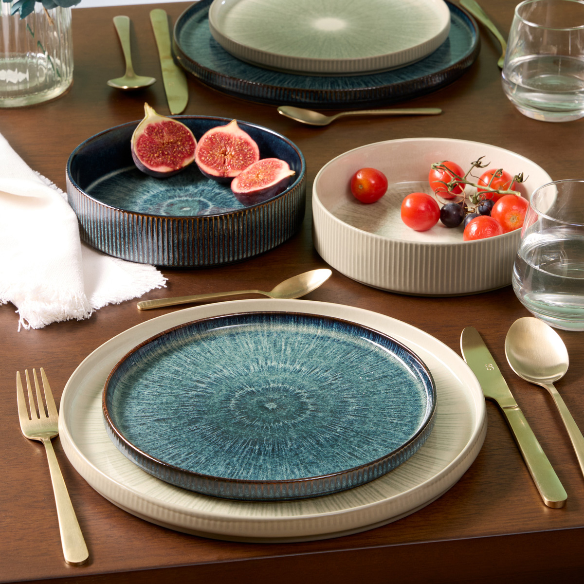 Prato de sobremesa EVA em ceramica 21cm