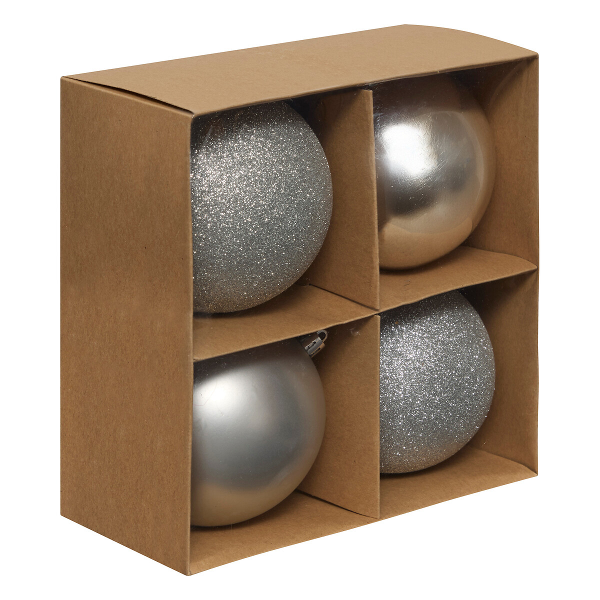 Conjunto de 4 bolas de natal D10cm