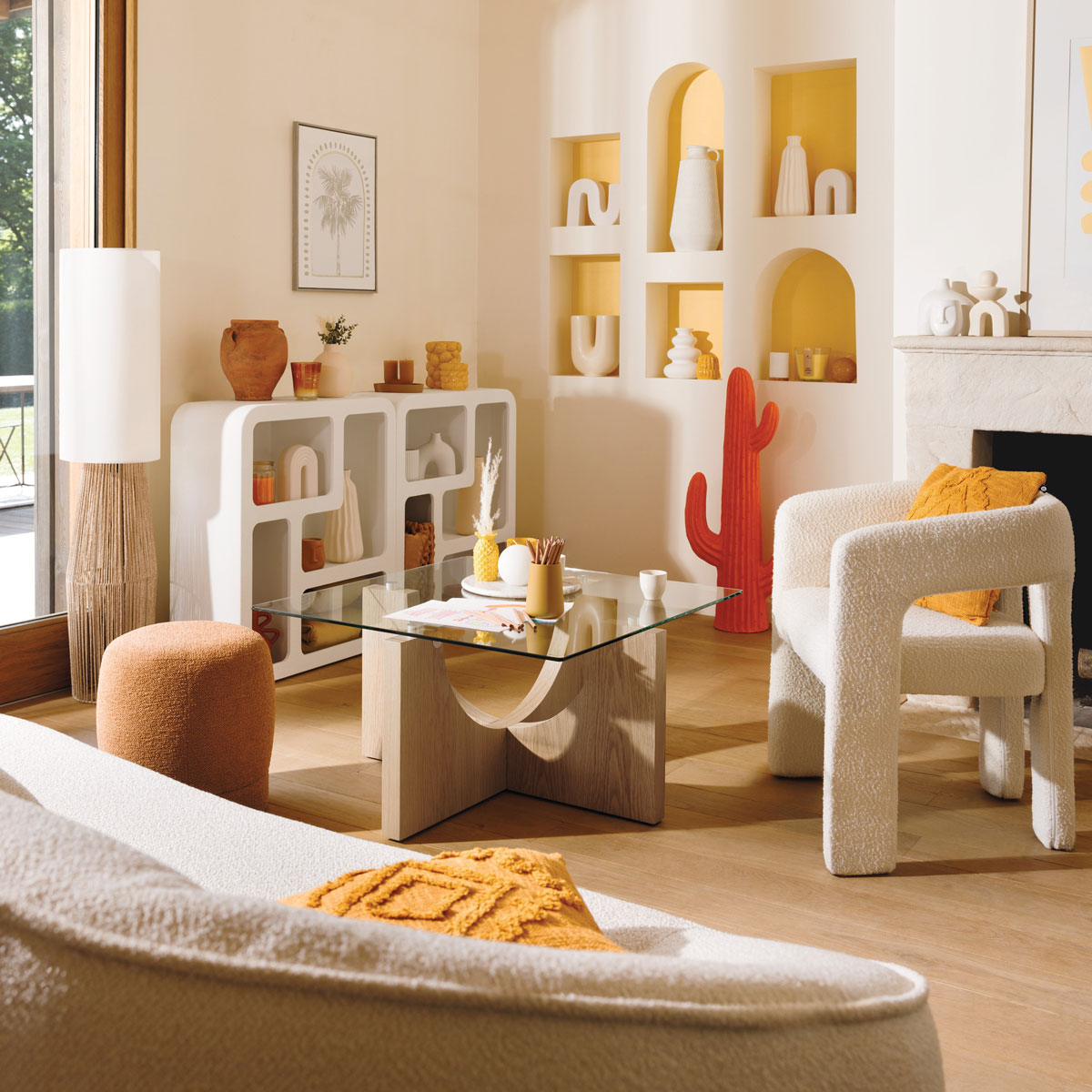 Estante SOLEYA branca em mdf