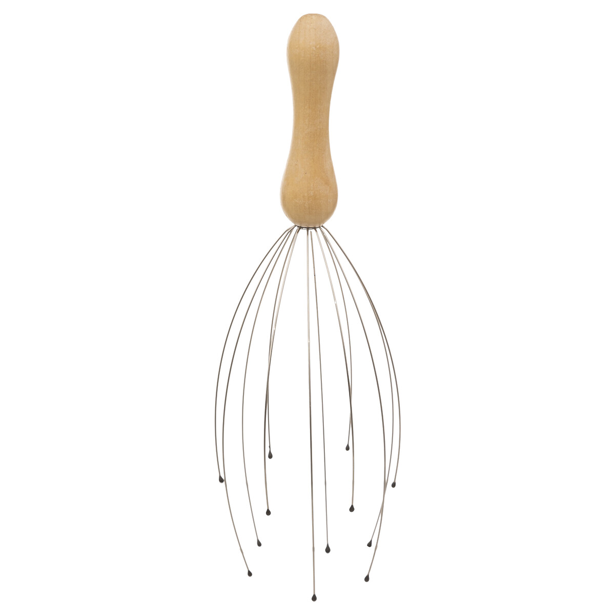 Massajador para cabeça cabo em madeira