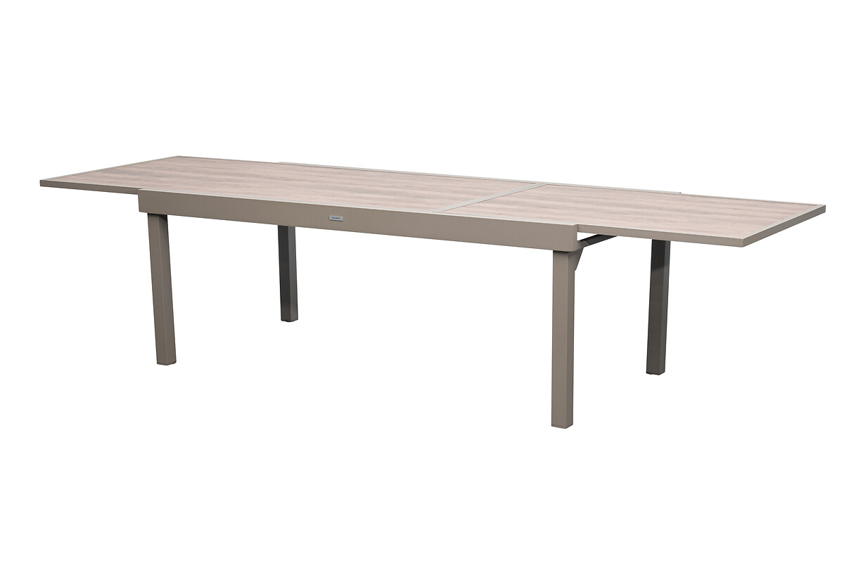 Mesa extens&iacute;vel PIAZZA truffe/caf&eacute;