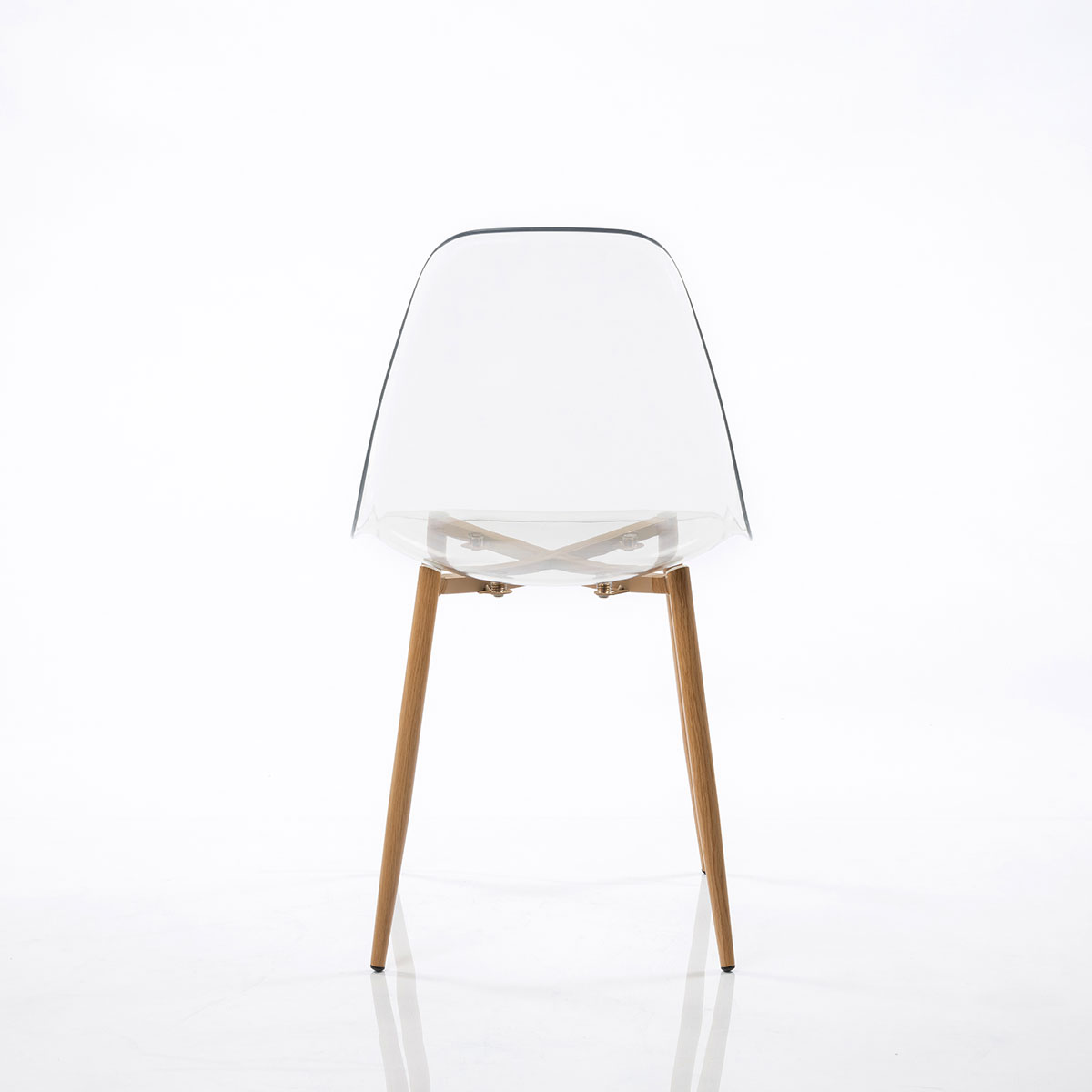 Conjunto de 2 cadeiras VANITY transparente