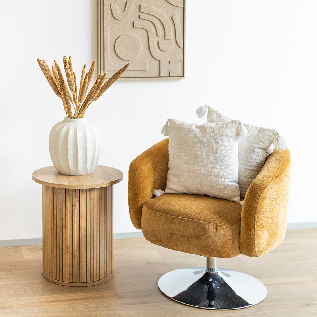 Capa para almofada SLUB branca 40x40cm