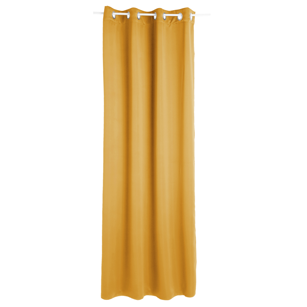 Cortina opaca ocre 140x260cm