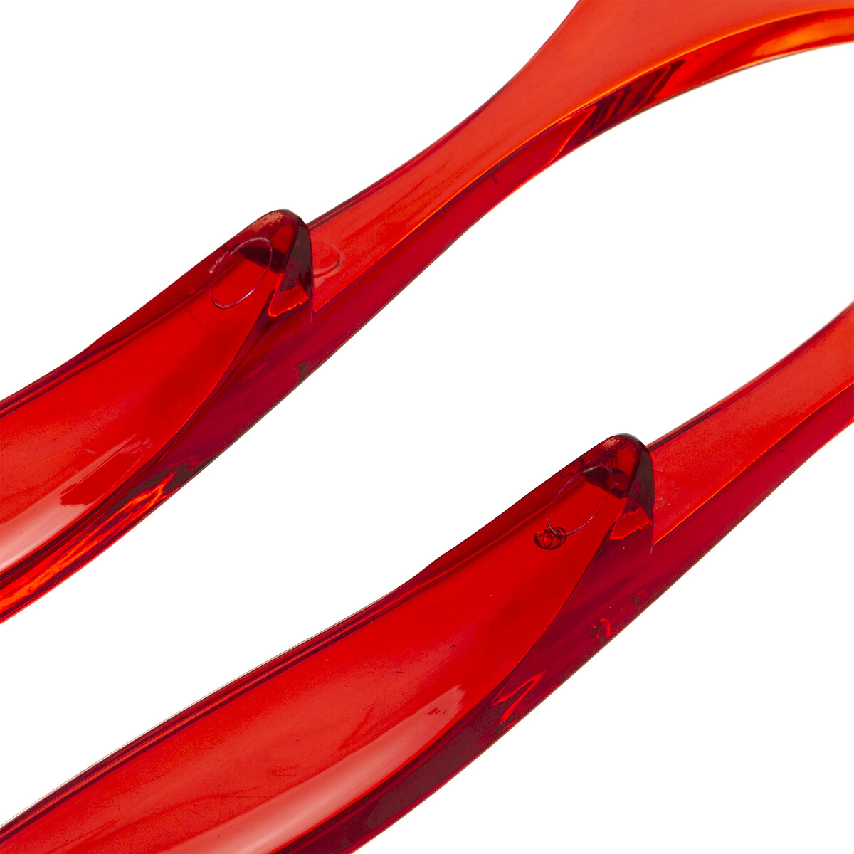 Conjunto de 2 talheres vermelho para salada