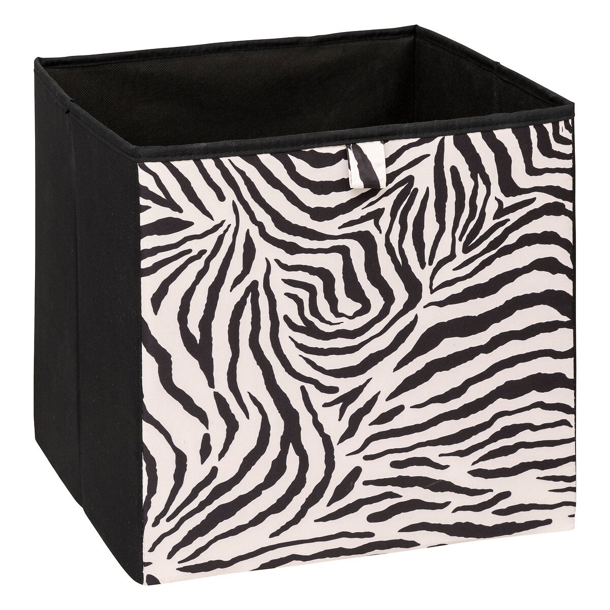 Caixa de arruma&ccedil;&atilde;o padr&atilde;o zebra 31x31cm
