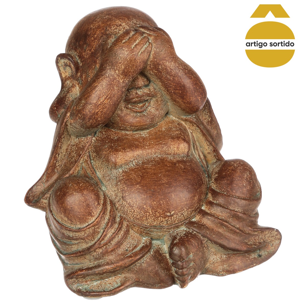 Estatueta buda em resina 12cm