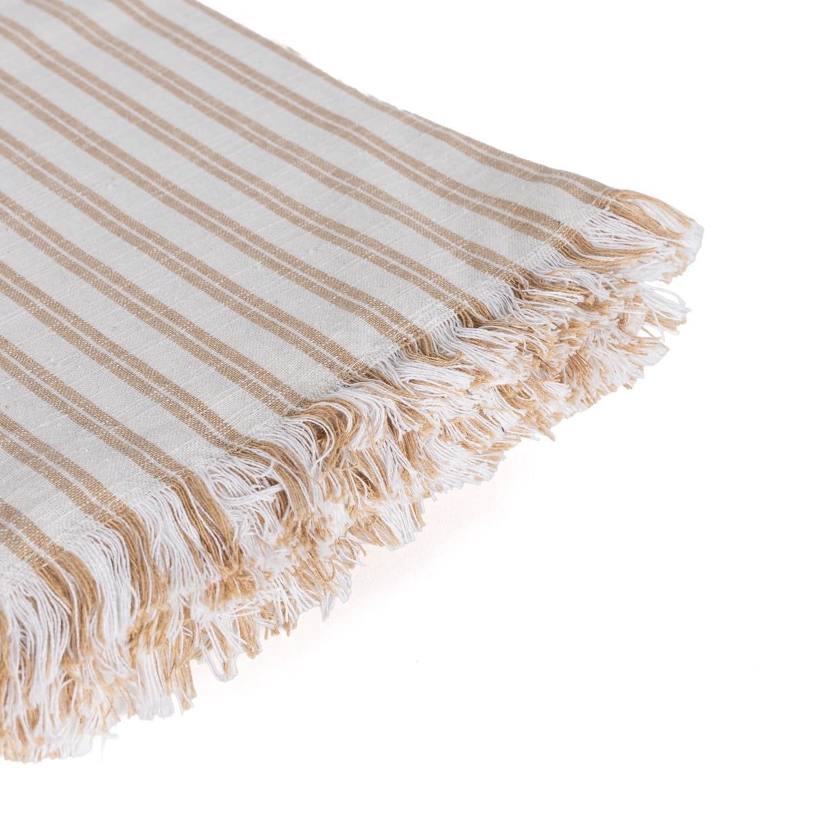Toalha de mesa SLUB STRIPES bege 140x320cm