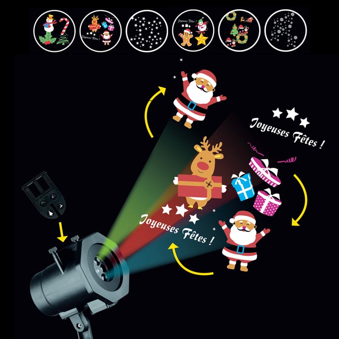 Projetor luminoso exterior multicolor