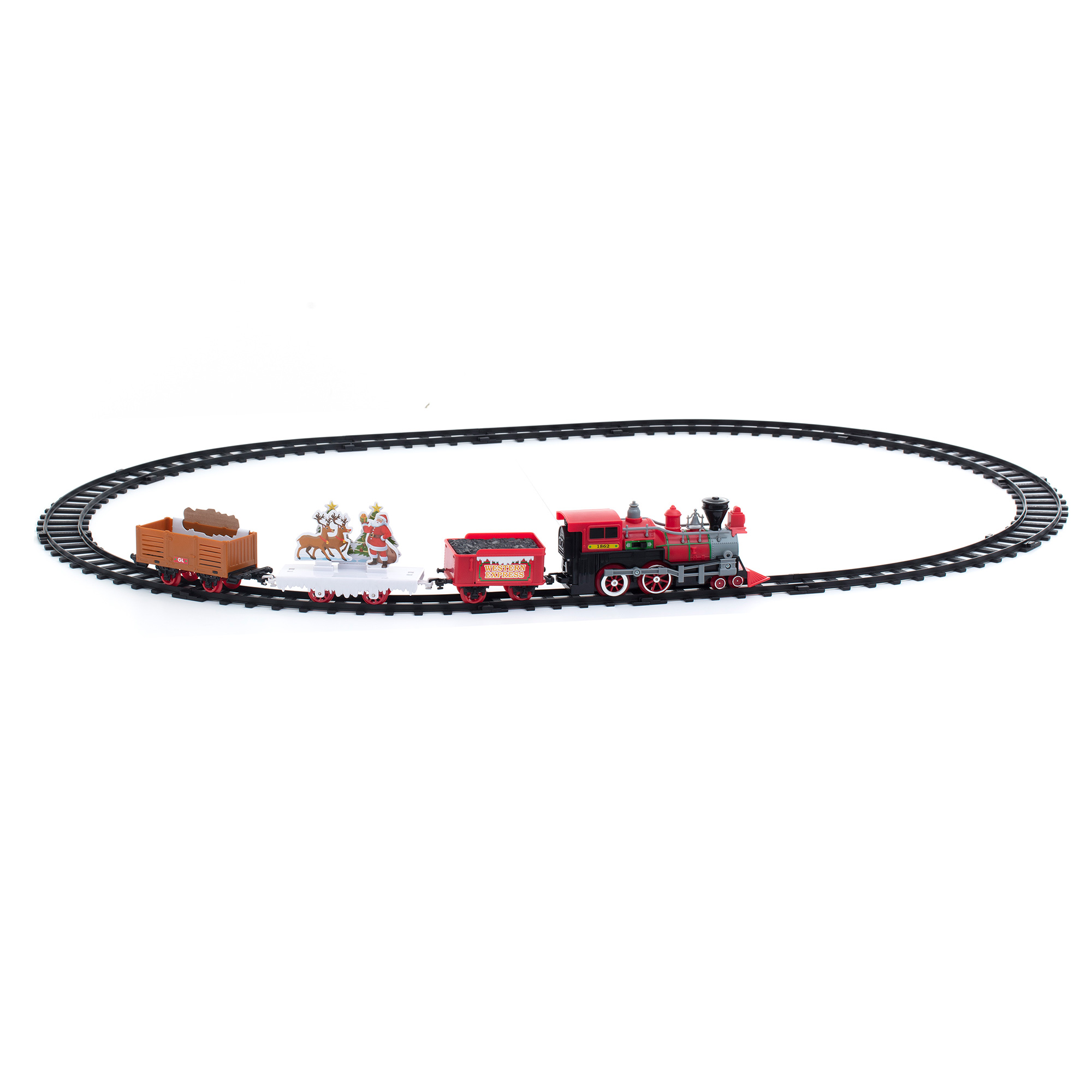 Comboio de natal musical com 16 peças