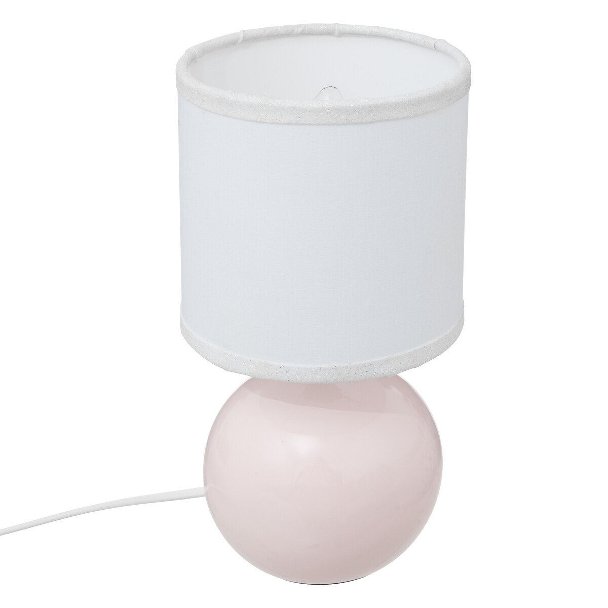 Candeeiro de mesa p&eacute;rola rosa